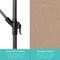 Best Choice Products 10ft Solar LED Offset Hanging Outdoor Market Patio Umbrella w/ Adjustable Tilt